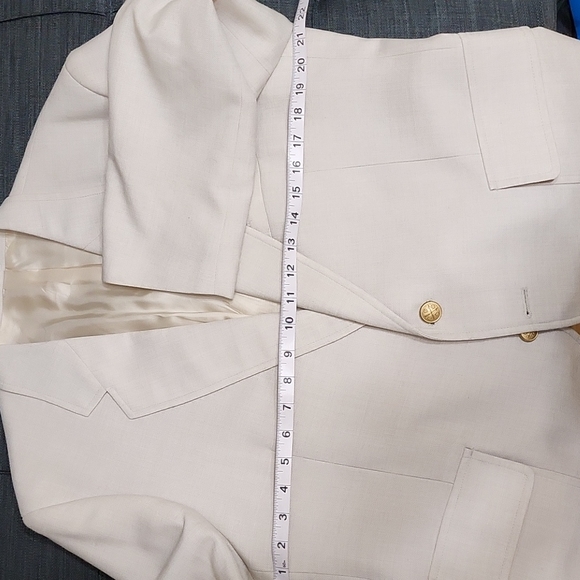 Men's Made In Poland Tan Suit Jacket 42S In Mint Condition - Picture 7 of 8